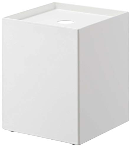 Yamazaki 5228 Toilet Paper Holder for 1 Roll, White, Approx. W 4.5 x D 4.5 x H 5.5 inches (11.5 x 11.5 x 14 cm), Tower, Concealed Storage