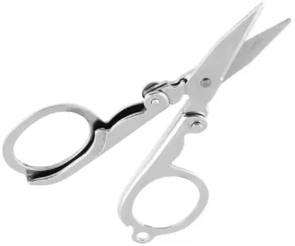 Stainless Steel Foldable Hair Cutting Scissors for Mustache Beard Eyebrow Hair And Trimming Scissor Home And Salon General Hair Cutting And Personal Care (silver, Small)-image-14