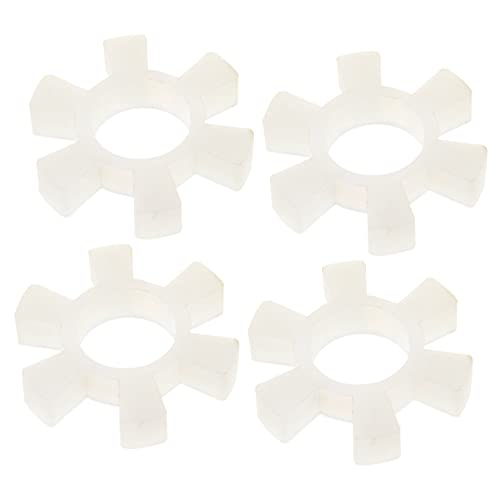 Zerodeko 1set Flexible Jaw Coupling Cushion Plum Shape Pad for Vibration Damping Cnc Machines Lightweight and Sturdy Accessory for Cushioning and Easy Operation 4pcs