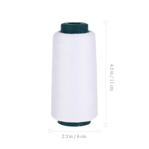 Hilo de coser YARNOW de poliéster blanco, bobina de 3000 yardas para máquina de coser, ideal para acolchado, prendas, cortinas y textiles para el hogar - 1 bobina miniatura 2