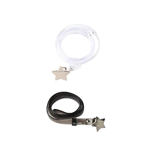 Leadigol Star Buckle Belt Personality Fashion Jeans Belt Alloy Buckle Clothing Accessories For Girl Waistband Dress Korean Style Waist Belt