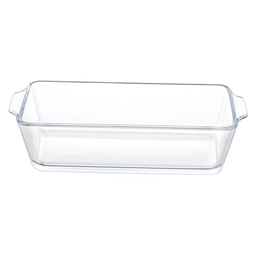 OUNONA Cazuelas Para Horno Molde De Pan De Vidrio De Sartenes Para Hornear Cocinar y Servir