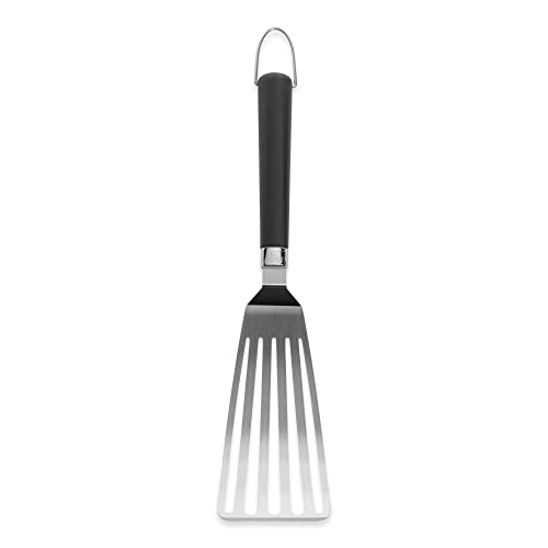 Weber Flexible Grill Plate Turner (41cm), made of stainless steel, slotted design, angled edges, non-slip comfort grip - Image 2