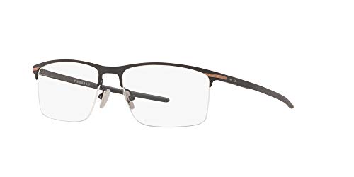 Image of Oakley mens Ox5140 Tie Bar 0.5 Rectangular Prescription Eyeglass Frames