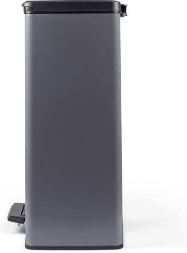 Curver Decobin Duo Tretmülleimer, 52L Gesamtvolumen, Grau – mit Mülltrennung und 2 herausnehmbaren 26L Eimern – Bild 5