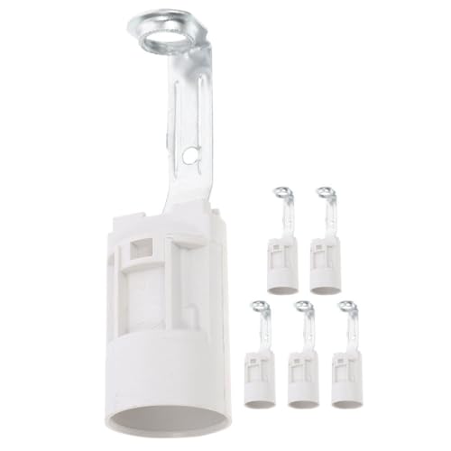 Alipis 6 Piezas Portalámparas de vela casquillo de bombilla e14 base de enchufe de luz enchufe de bombilla familiar soporte suite Componente luz de las velas Aleación de zinc