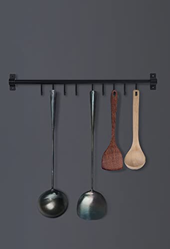 ZhenSanHuan Chinese Traditional Hand Hammered Iron Ladle & Spatula/Turner (Spatula & Ladle Set)