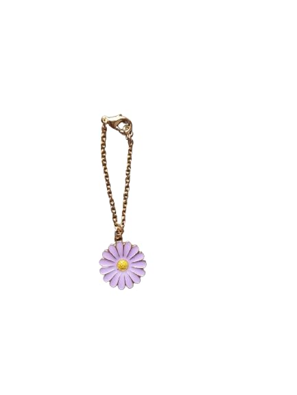 VIGHNESHWAR TRADERS Golden Chain with Purple Color Sunflower Pendant Watch Charm, Watch Accessories, Giftable Floral Watch Charm, White Color Pendant, for Girl and Women,Pack of 1-picture-41