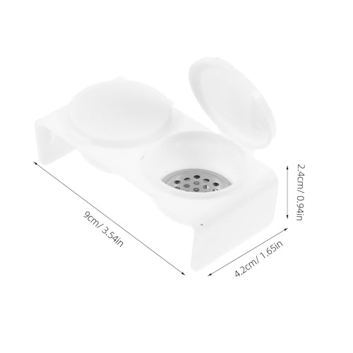 Tazón doble para remojo de uñas con tapa para manicura miniatura 2