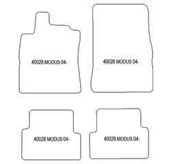 MTM Tappetini per Renault Modus i 01.2004-2012 su