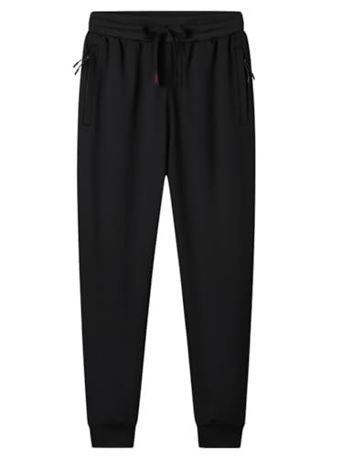 MOHEM Boys' Pull on Athletic Sweatpants Fleece Jogger Workout Pants with Zipper Pockets3