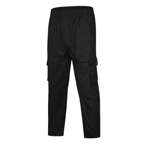 Mens Adorlina Flex Cargo Pants Flexrover Ultra Comfort Flex Fit Cargo Pants Elastic Waist Trousers with Multi-Pocket
