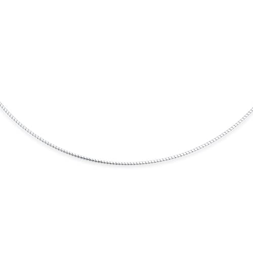 Bling Jewelry Basic Simple Thin 1 MM Slider Omega Cubetto Chain Snake Choker Flex Collar Necklace For Women 14K Gold Plated .925 Silver Sterling Add Pendant 16 Inch 18 Inch2