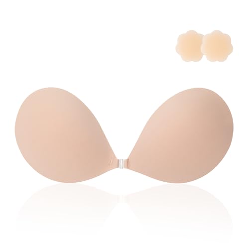 Image of LAZYROSY Invisible Strapless Sticky Bra Cream