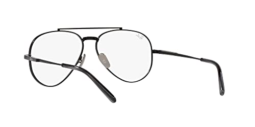 Image of Ray-Ban unisex-adult Rx8225v Aviator Titanium Pilot Prescription Eyewear Frames