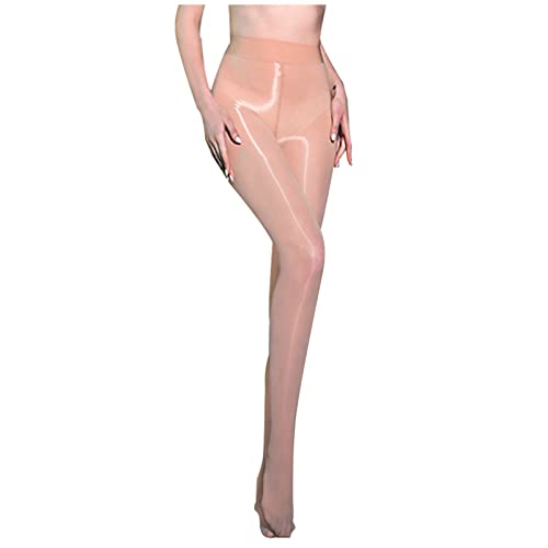 Genérico Piel Negra Mujeres Top Medias Con Run Light Soporte Legs Tights Púrpura Opaco, b, Talla única
