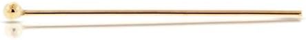 14Kt Gold Filled 24ga 2 Inch Ballpins - 20pcs Bulk Quantity Wholesale Price (2174)/1