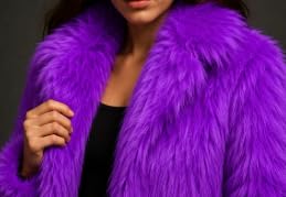 Image of Prokart Soft Faux Fur Fabric Cloth - 60 Inch Wide Pana | Fur Fabric Decorative Cloth for Crafting Soft Toys, Fancy Dress, Baby Photoshoot, Wedding Mandap & Party Decor (Purple, 3 Mtr)