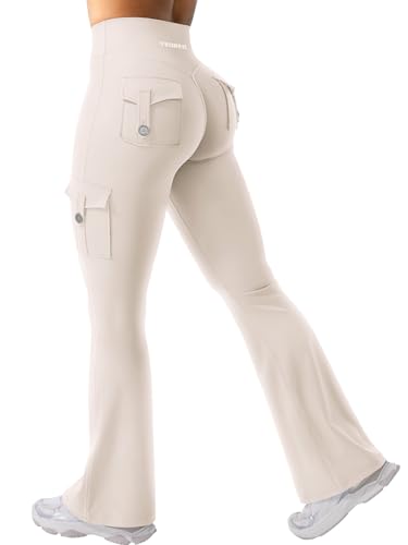 Image of YEOREO CoreFlex Women Workout Flare Leggings