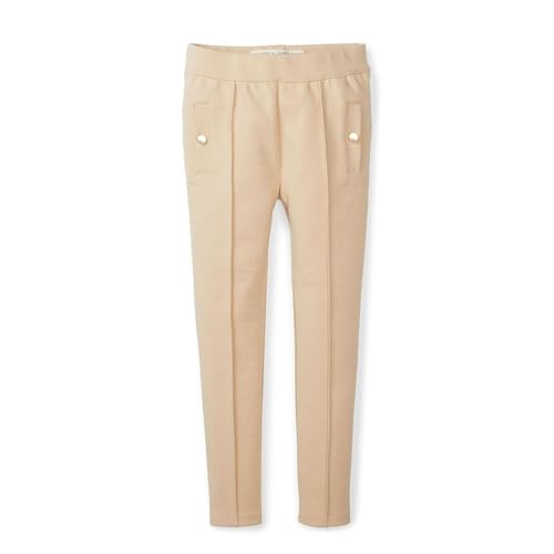 Image of Hope & Henry Girls' Ponte Pants with Button Details