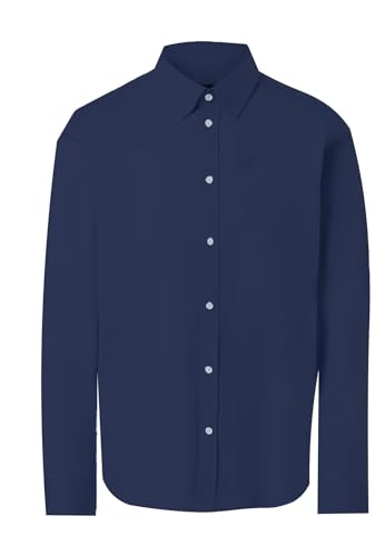Chemise North Sails manches longues 664255 pour homme en coton bleu marine