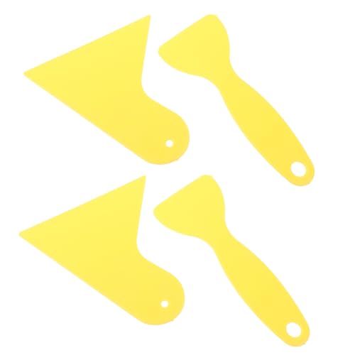 Cabilock 4 piezas Kit de Raspadores de Plástico para Vinilo Coche Herramienta para Aplicar Películas Tintadas Calcomanías y Pintado Squeegee Seguro para Eliminar Burbujas y Suciedad