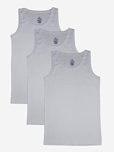 Image of KiddoPanti Boys Solid Rib Vest Pack of 3