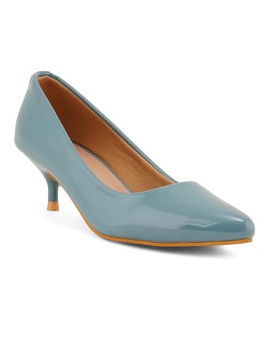 Image of ELLE Women's Solid Stiletto Heel Slip-On Pumps