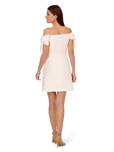 Adrianna Papell Women's Scallop Neck Short Dress2