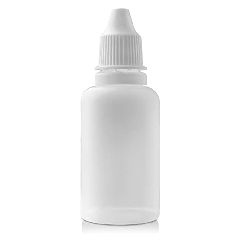 EXTEND LAB 30ml Plastic Dropper Bottle - Squeezable Eye Dropper Bottles - Refillable Mini Dropper Bottles with Srew Cap - Ideal for Essence, Oil (5) Cover