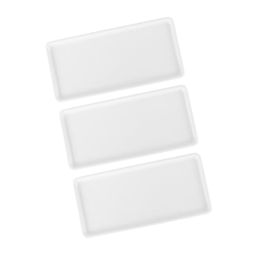 3Pcs Nordic Ceramic Bathroom Tray Holder for Jewelry Make Up Brushes Stylish Storage for Bathroom Organization