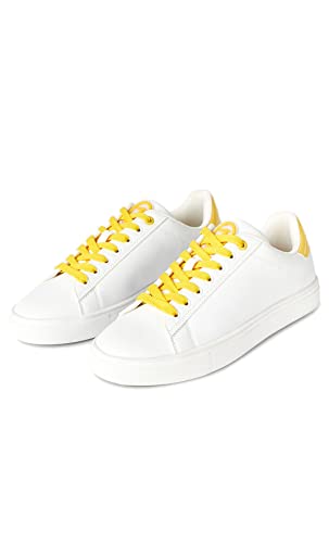Trussardi Sneakers Basse in Similpelle Bianco con