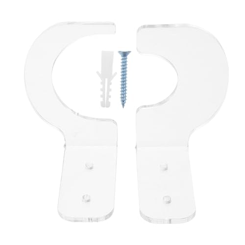 Happyyami Wall-mounted Baseball Bat Rack Acrylic Softball Bat Stand for Home or Gym