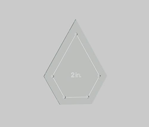 Jewel Quilting Template Set, 4", 3", 2", 1" With 1/4" Seam Allowance #TOP3