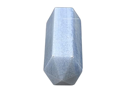 Image of Amazing Gemstone Large Blue Calcite Celestite Crystal Towers ~ Natural Healing Crystal Point Obelisk for Reiki Healing and Crystal Grid (5.5 to 6 INCH)