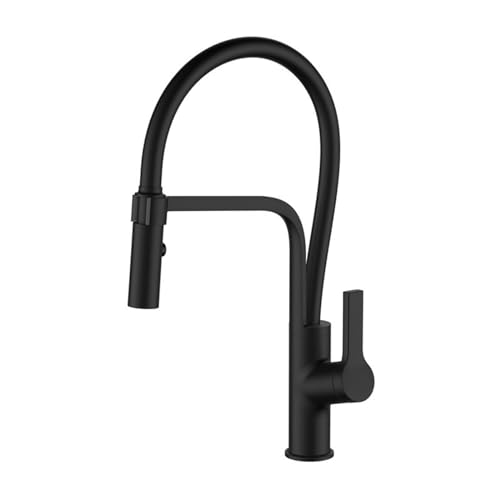 Grifo de cocina extraíble para evitar salpicaduras con caño giratorio cromo