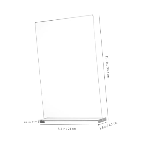 Présentoir Acrylique Transparent pour menus de restaurants et buffets d'hôtels - 2