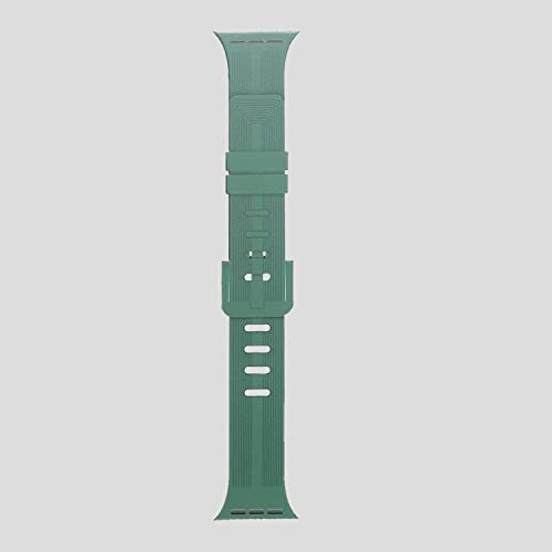 Image of TECHONTO New Designed Silicone Watch Strap Compatible with Apple Watches (42-44 & 45mm), Soft Silicone & Premium Buckle, Wristband for iWatch Series 7 /6 /5 /4 /3 /2 /1 /SE