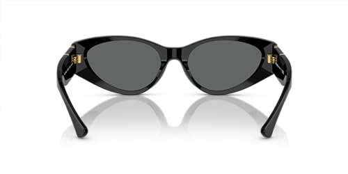 Versace Woman Sunglasses Black Frame, Dark Grey Lenses, 55MM4