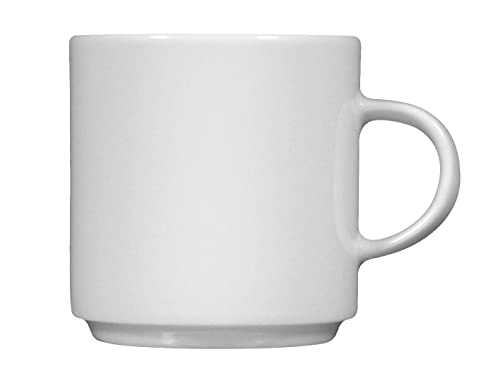 Seltmann Weiden Commercial Dinnerware, Savoy Porcelain Stackable Coffee/Tea Cup, White, 7.3 Ounce, Set of 6 by Seltmann Weiden - Used condition - Image 3