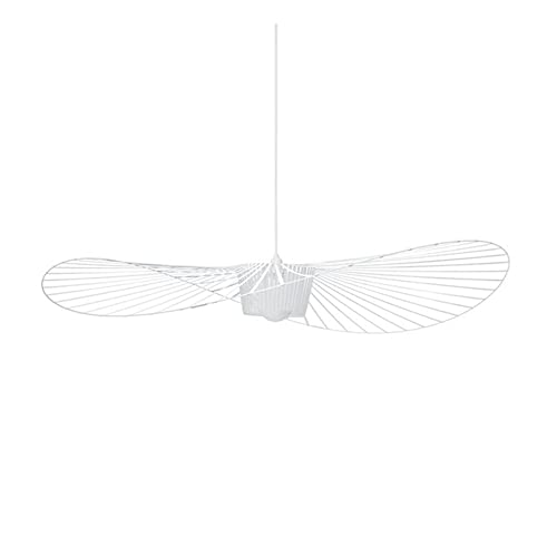 YUXN Luces Colgantes LED Modernas Vertigo Suspension E27 Candelabros clásicos Lámpara luminarias Decorativas White 100cm Cover