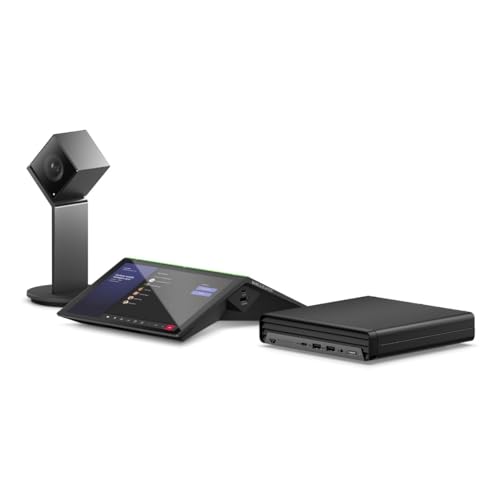 HP Presence Small Space Solution Plus AI Camera with Microsoft Teams Rooms Intel Core i5 i5 8 Go DDR4 SDRAM SSD Windows 10 IoT Enterprise Bureau - vue 2