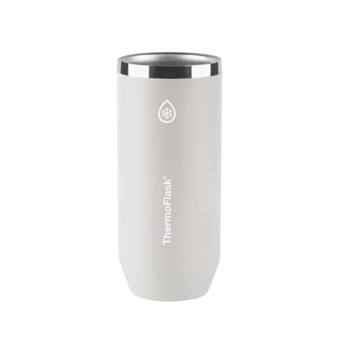 ThermoFlask 2-in-1 Vacuum Insulated Can Cooler Cup, 12 oz, Premium Quality, Fits Slim Size Cans, Sweatproof, Non-Slip Base,Ultimate Gray