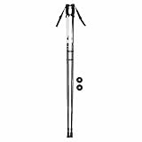 Oshhni Bastones de esquí de Aluminio con Agarre ergonómico, portátiles y Ligeros para Raquetas de Nieve, esquí, Snowboard y Aventuras al Libre, Negro