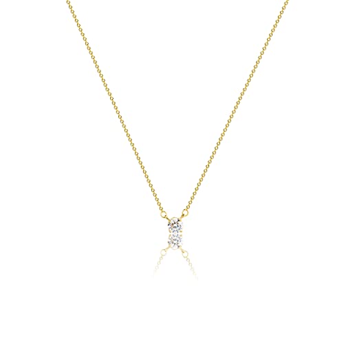 Kyerlyn CHO-02-DIAMOND BIG-GD Diamond Filled Cz Necklace 14K Gold Plated Handmade Cubic Zirconia Adjustable Solitaire Necklace Delicate Simple Jewelry Gift thumb #5
