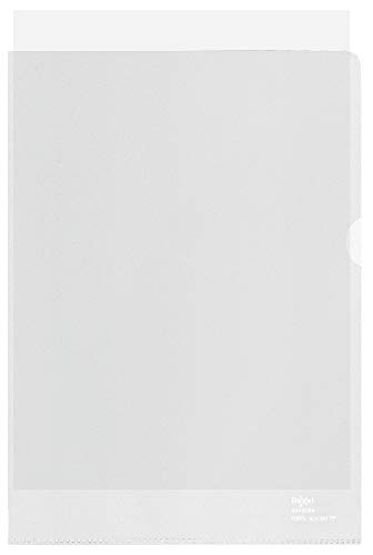 Rexel 100% Recycled A4 Folders Embossed Extra Strong Polypropylene 100 - 4