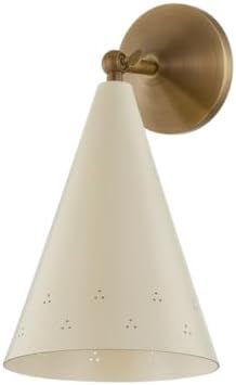 Hudson Valley Lighting CB8613-HB/SSD Pawley - 1 Light Wall Sconce - 12.75 Inches Tall and 7 Inches Wide - Historic Bronze/Soft Sand