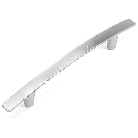 HandleMax 5" Satin Nickel Kitchen Cabinet Dresser Drawer Handle Pull Hardware, 96mm (3 3/4") Hole Centers, 38SN96, 25 Pack Cover