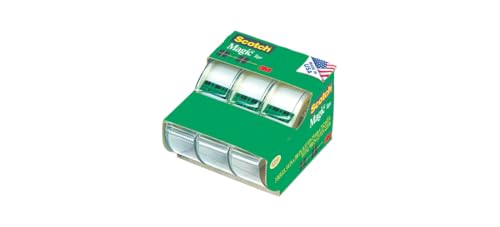 Scotch Brand Learning Resources MMM3105 Scotch Magic Tape 3/4 Inch X 300 Inches 3 ea, Translucent (55)