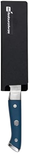 Restaurantware Sensei 6.5 x 2 Inch Knife Sleeve, 1 BPA-Free Knife Protector - Fits Utility Knife, Felt Lining, Black Plastic Knife Blade Guard, Durable, Cut-Proof